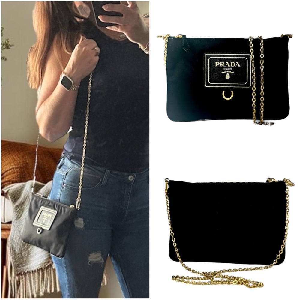 Prada Crossbody Clutch Cosmetic Pouch